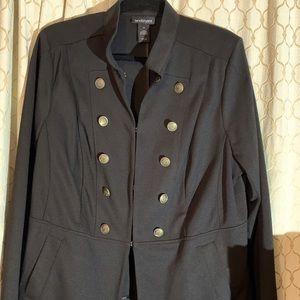 Lane Bryant Black Blazer with Gold Buttons